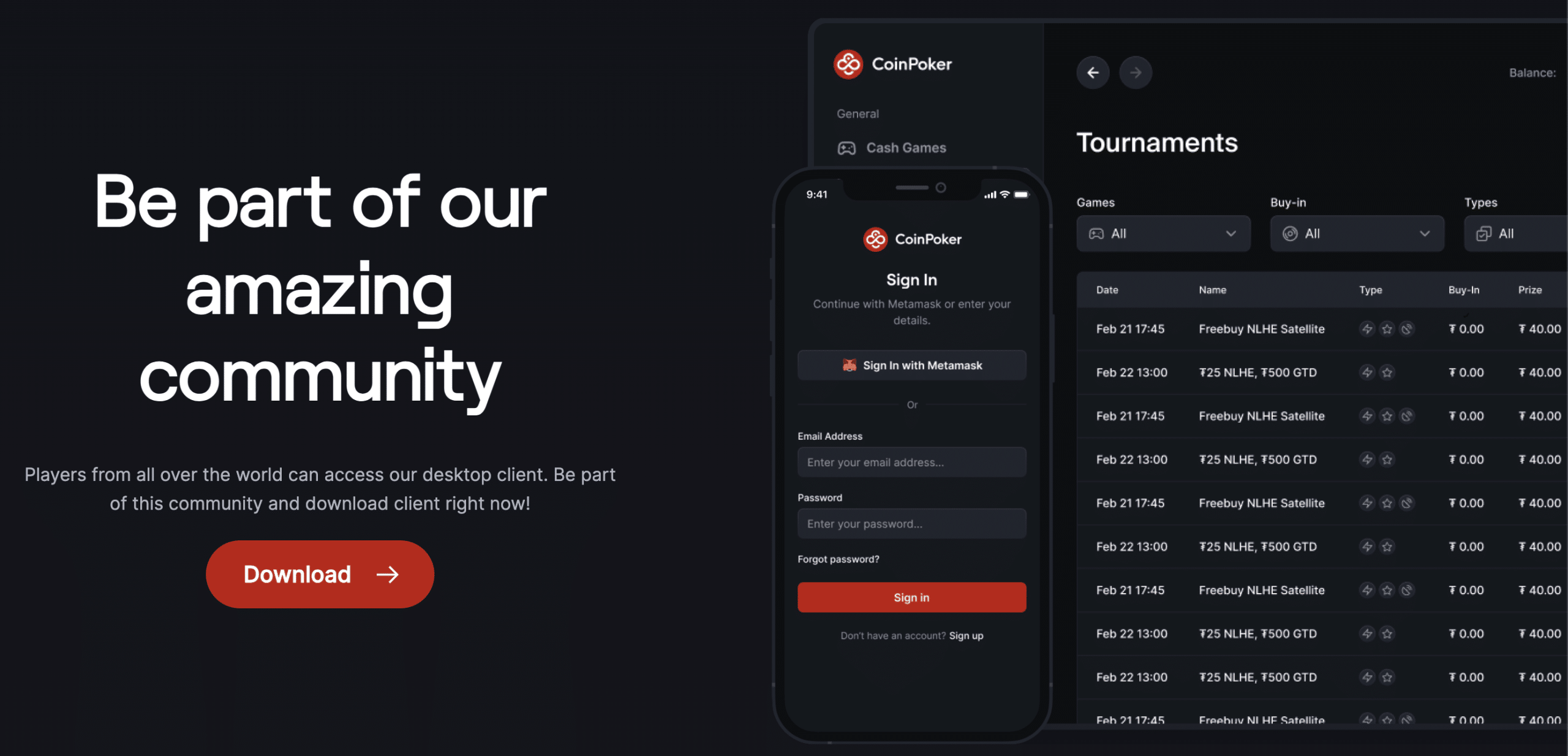 Crypto poker casino - mobiele app