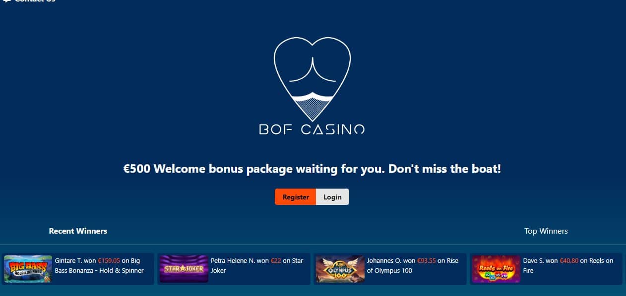 bofcasino beste casino app