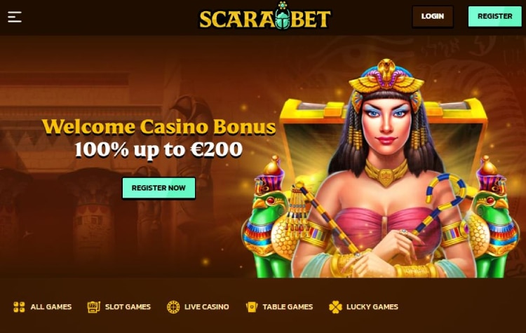 ScaraBet, pay and play casino's