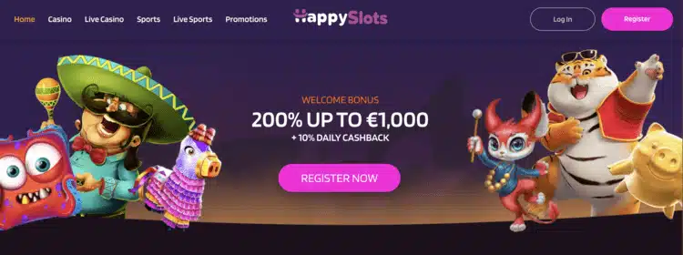 Happyslots online casino zonder cruks registratie