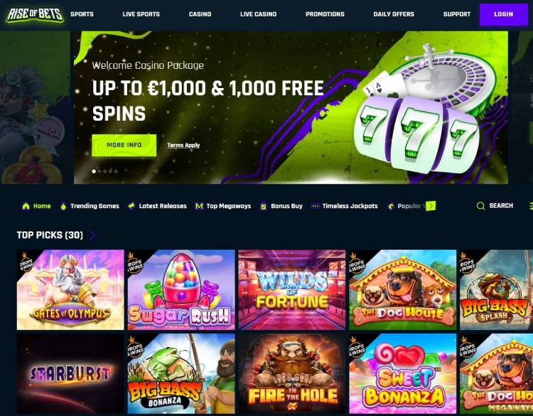 Rise of Bets, beste online casino nederland