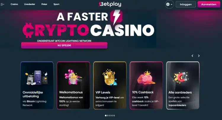 Betplay, beste Bitcoin casino's