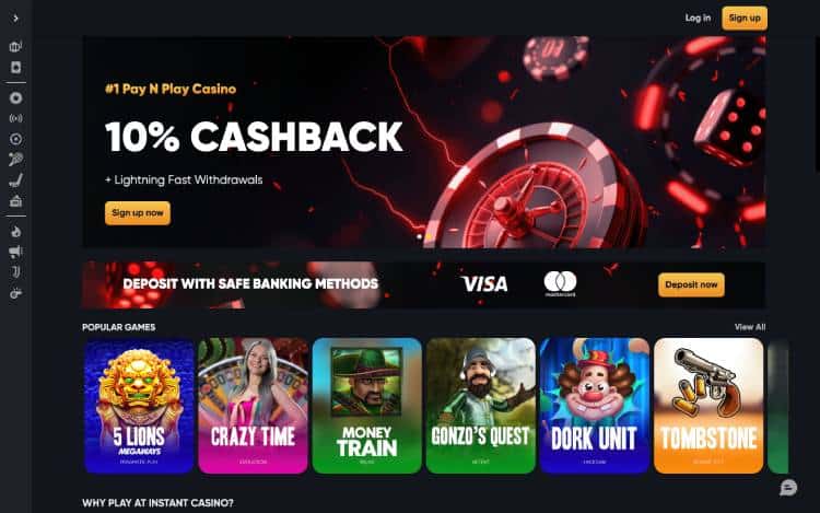 Instant Casino, beste Bitcoin casino's