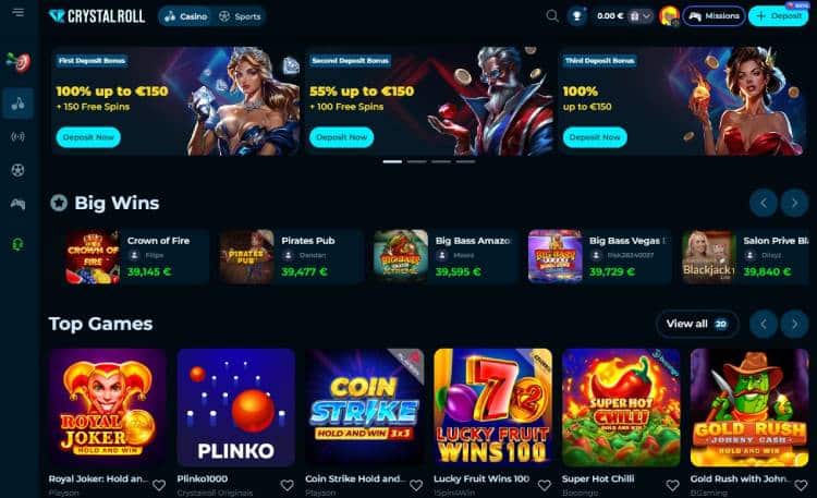 Crystalroll beste casino zonder startgeld