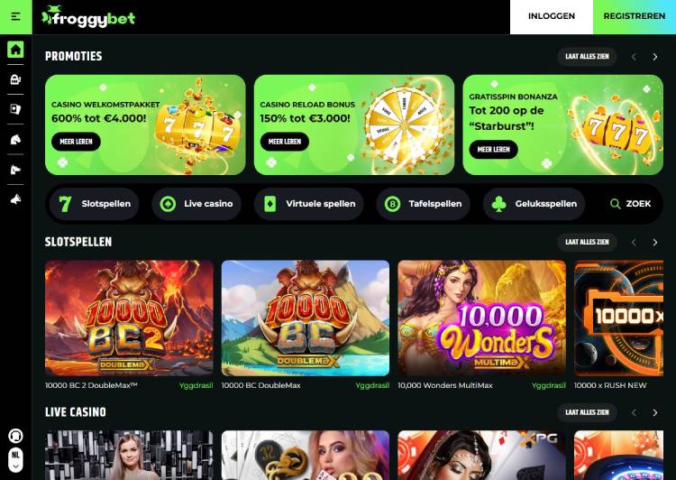 Froggybet top 10 beste iDeal casino's