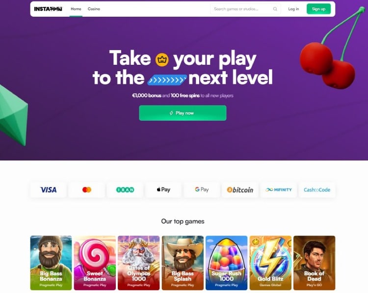 Instaspin, beste buitenlandse casino
