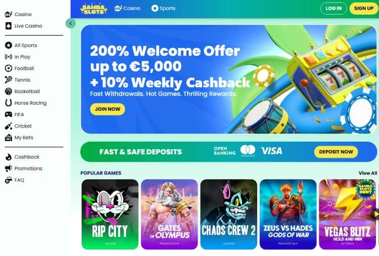Samba Slots, beste buitenlandse casino