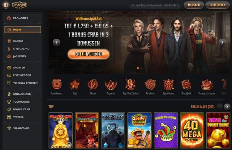 Gransino - Beste casino zonder Cruks met bonus tot €1750