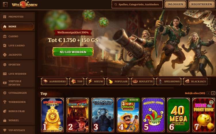 WildRobin - Beste casino zonder Cruks door samenwerking met bekende ontwikkelaars