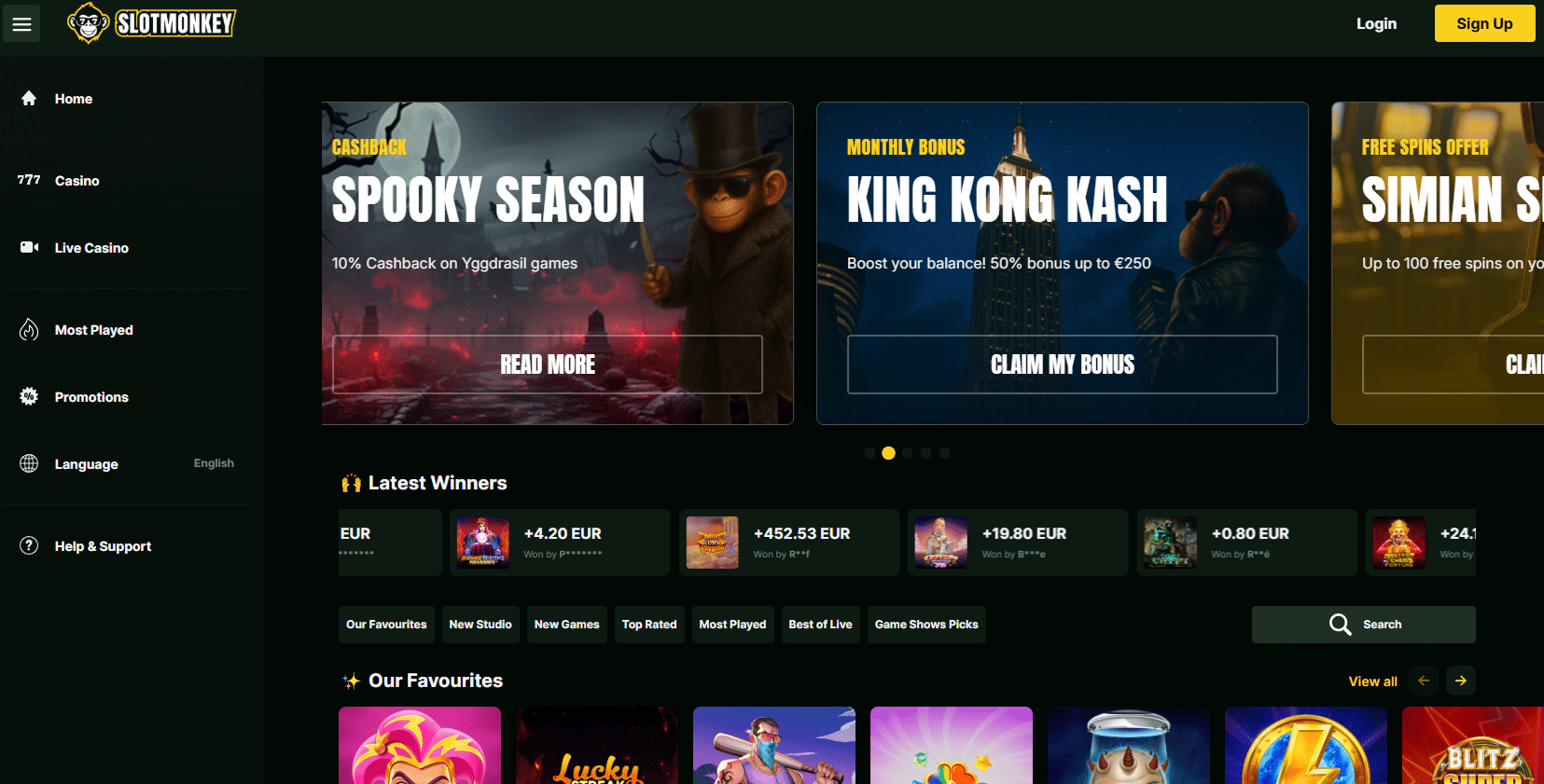 Slot Monkey beste online casino zonder cruks